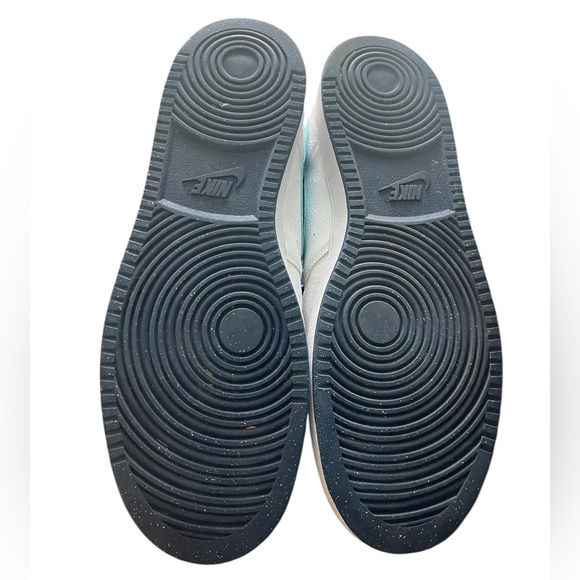 Nike White and Teal Men's Sneakers. Court Vision. Size 13. - Picture 3 of 6